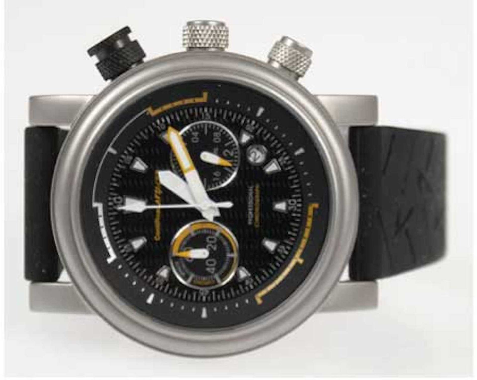 Herrenarmbanduhr, Chronograph "ContiRoad Attack 2 Professional", Quarzwerk,Edelstahlgehäuse,