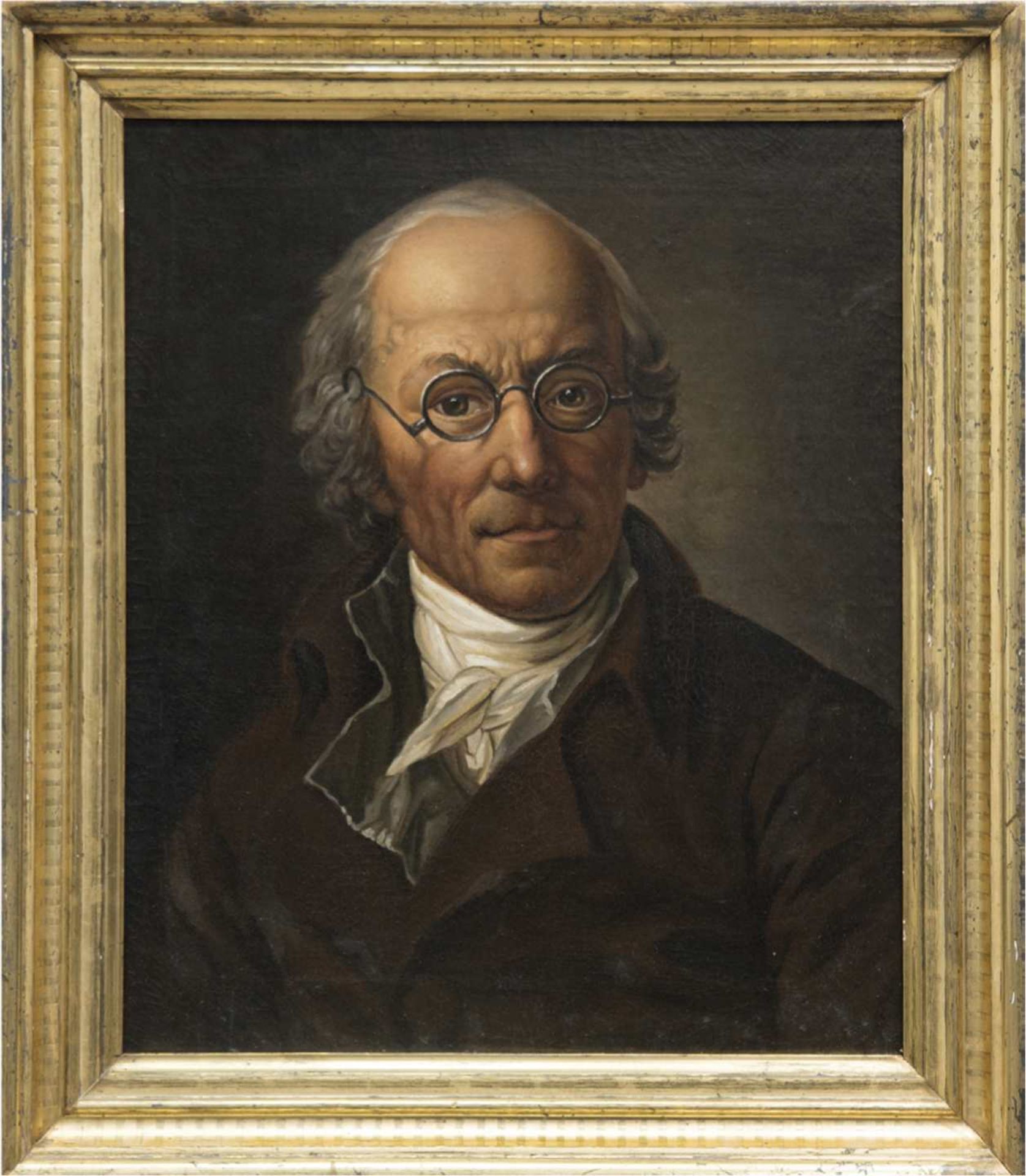 Graff, Anton (1736 Winterthur-1813 Dresden) "Selbstporträt", Öl/Lw., unsign., rückseitigRe