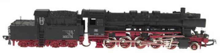 Dampflok 50058 mit Tender, Fa. Fleischmann, Spur H0, L. 28 cm