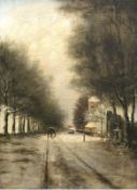 Apol, Louis (1850 Den Haag-1936 ebenda) "Winterlandschaft", Öl/Lw., sign. u.r., 66x46,5 cm,