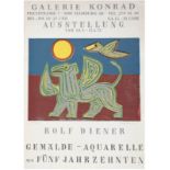 Diener, Rolf (1906 Gößnitz-1988 Hamburg) Plakat "Galerie Konrad-Ausstellung vom 20.2-12.4.7