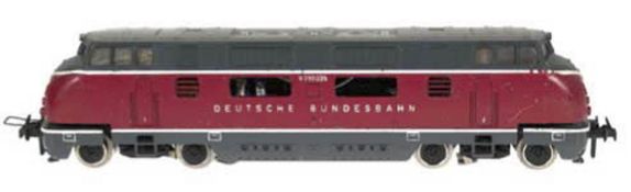 Lok V200035 der Deutsche Bundesbahn, Spur H0, L. 22 cm