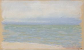 Hauptmann, Ivo (1886 Erkner-1973 Hamburg/Dresden) "Strand von Hiddensee", Pastell/Papier,sign. u.r.,