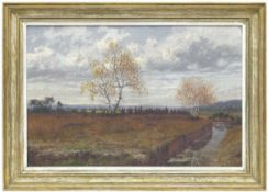 Heinen, Hans (1860-1943) "Moor bei Höhenrain", Öl/Lw., rücks. auf Keilrahmen bezeichnetund betitelt,