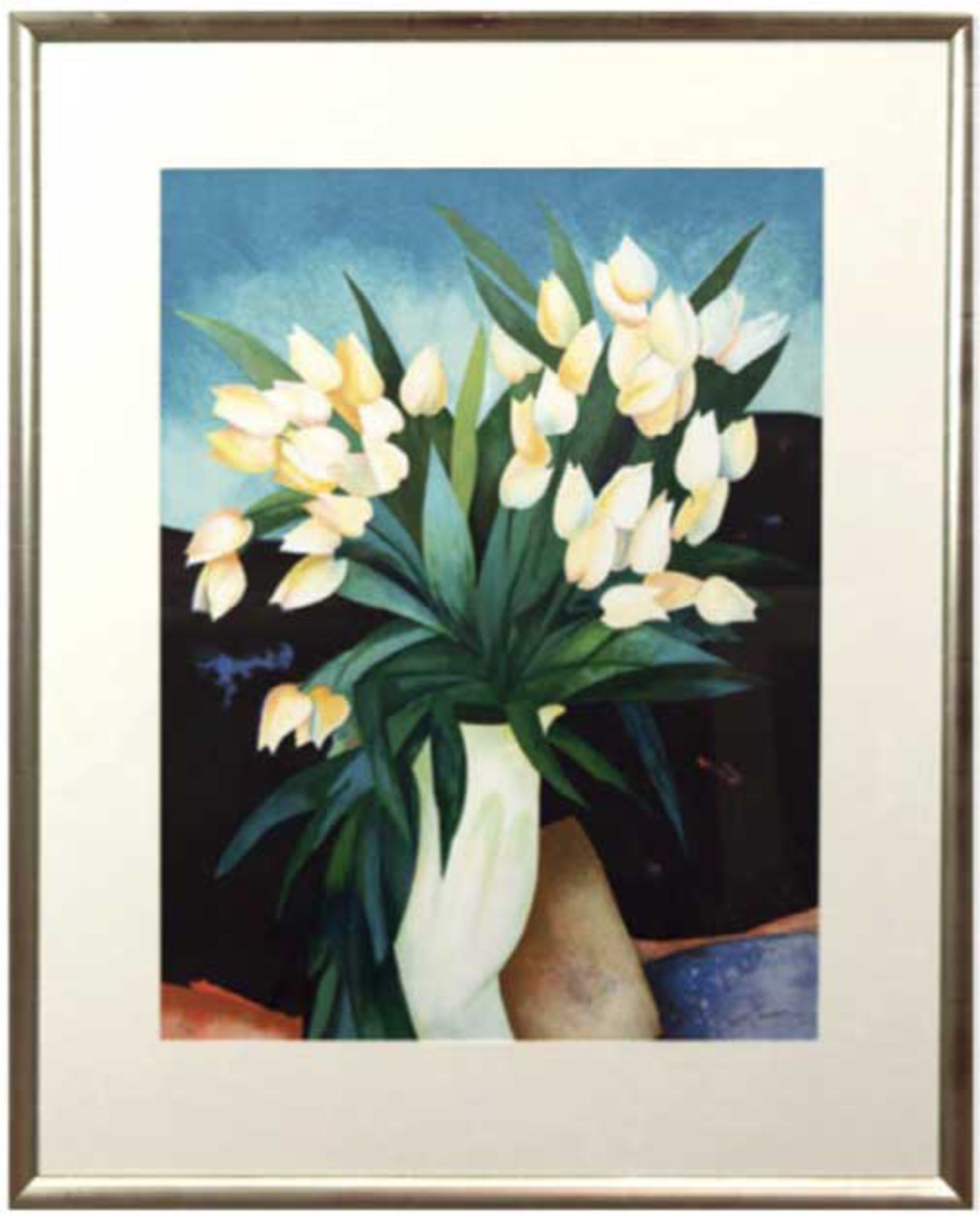 Gaveau, Claude (1940 Neuilly-sur-Seine) "Bouquet Tulpes", Farblitho, signiert u.r. undnummeriert