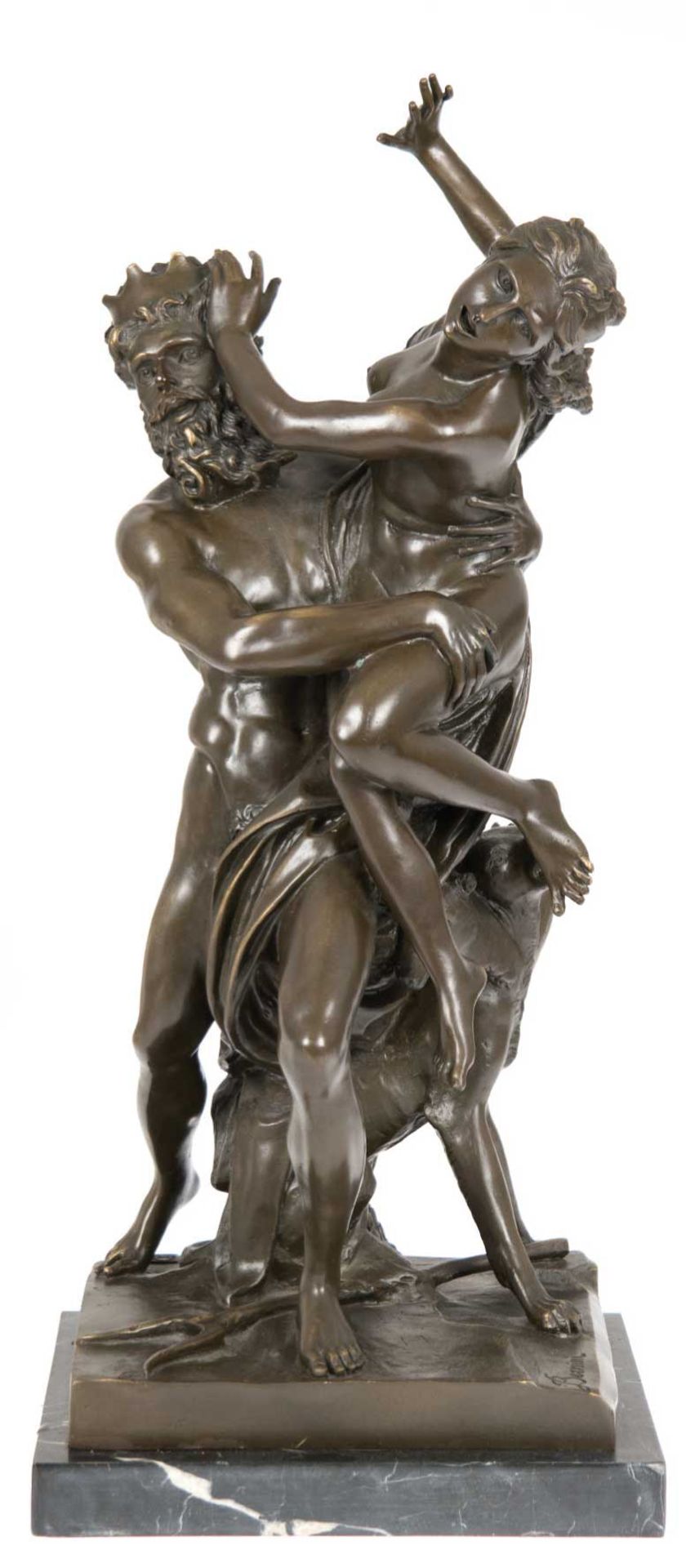 Bronzefigur "Die Entführung der Persephone durch Hardes", Bronze, Frankreich, Nachguß 20.Jh.,