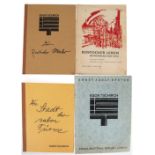 Konvolut von 4 Egon-Tschirch-Büchern, dabei "Rostocker Leben im Rückblick auf 1900", auseinem