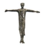 Knudsen, Knud Christian (1916-1998) "Kruzifix-Christus im langen Gewand mit Dornenkrone",Gips,