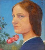 Rade, Carl (1878 Dresden-1954 Dresden) "Porträt einer jungen Frau", Öl/Mp., monogr. u. dat. '04 o.r