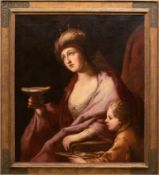 Maler des 17. Jh. "Bildnis Königin Kleopatra- sie trank ihre größte und teuerste Perle der Welt nac