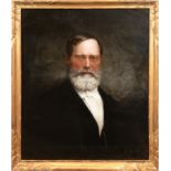 Keller, Ferdinand (1842 Karlsruhe-1922 Baden-Baden) "Porträt Hermann Schalck (Denkingen, Newark, US