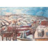 Terechkovitch, Constantin Andréevitch (1902 Moskau-1978 Monaco) "Winterlandschaft mit Kloster im Sc