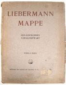 Mappe Liebermann, Herausgeber Kunstwart München bei Georg D.W. Callwey, die Mappe enthält 20 Einzel