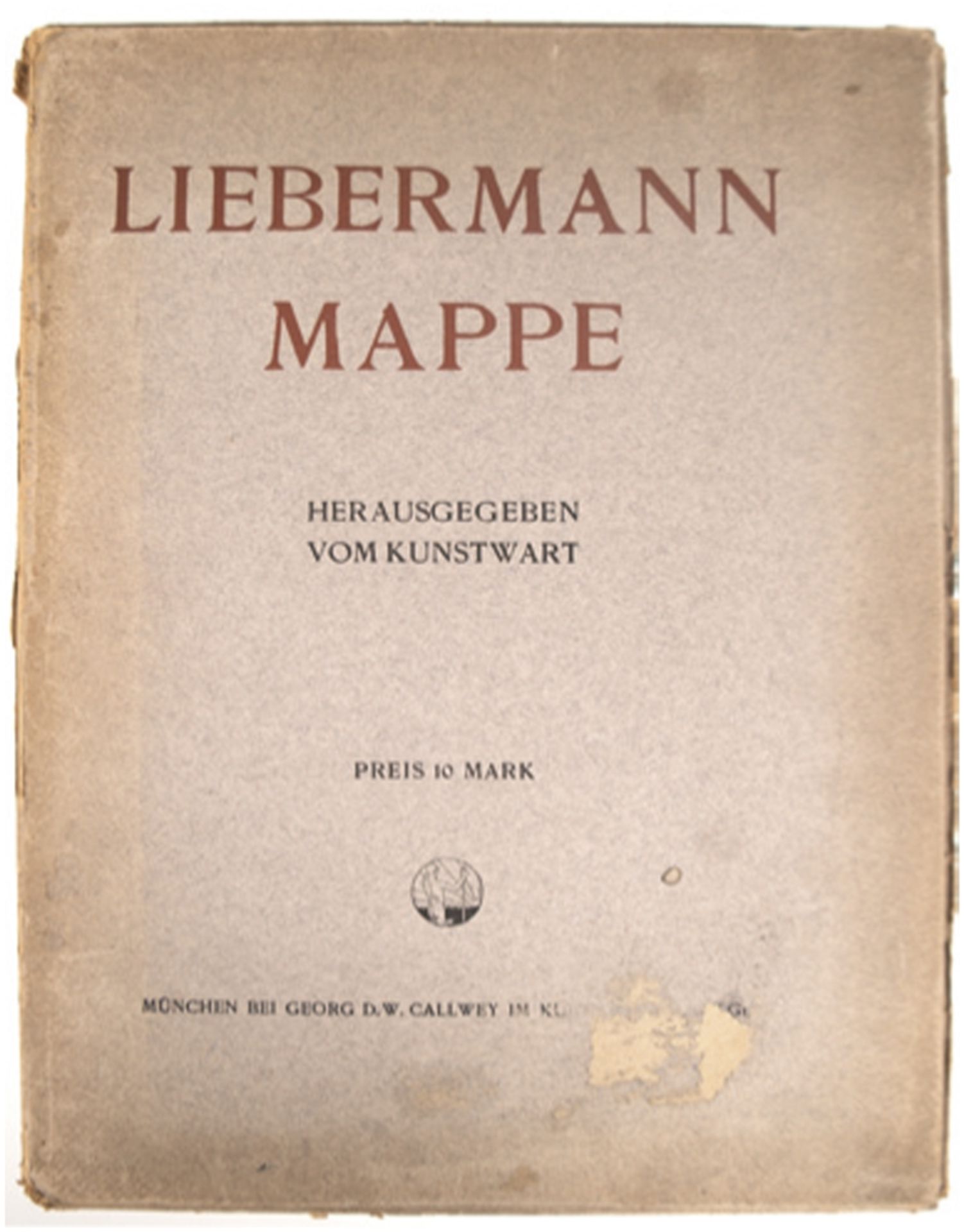 Mappe Liebermann, Herausgeber Kunstwart München bei Georg D.W. Callwey, die Mappe enthält 20 Einzel