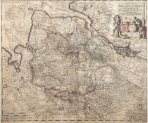 Danckerts, Cornelis "Karte Ducatus Bremae & Ferdae maximaeque partis fluminis Visurgis descriptio",