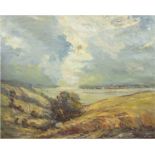 Landschaftsmaler des frühen 20. Jh. "Impressionistische norddeutsche Seenlandschaft", Öl/lw., unsig