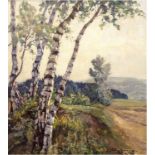 Herrmann, Willy (1895 Berlin-1963 ebenda) "Blick nach dem Dreitannenberg, bei Seitendorf in Nieders