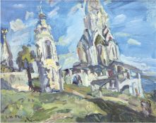 Chumakov-Orleansky, Vladimir (Russischer Maler 2. H. 20. Jh.) "Moskau-Dorf Kolomenskoje", Öl/Lw., s