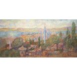 Reszka, Stan (1924) "Istanbul", Öl/Lw., sign. u.r., rückseitig bez. und dat. 1951, 60x120 cm, Rahme