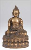 Buddha-Figur "Buddha mit Erleuchtung und Erdberührungsgeste auf doppeltem Lotosthron sitzend", Bron