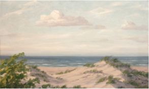 Flucke, Athur (Kieler Kunstmaler des 20. Jh.) "Dünen an der Ostsee", Öl/Hf., signiert u.r., 35x50 c