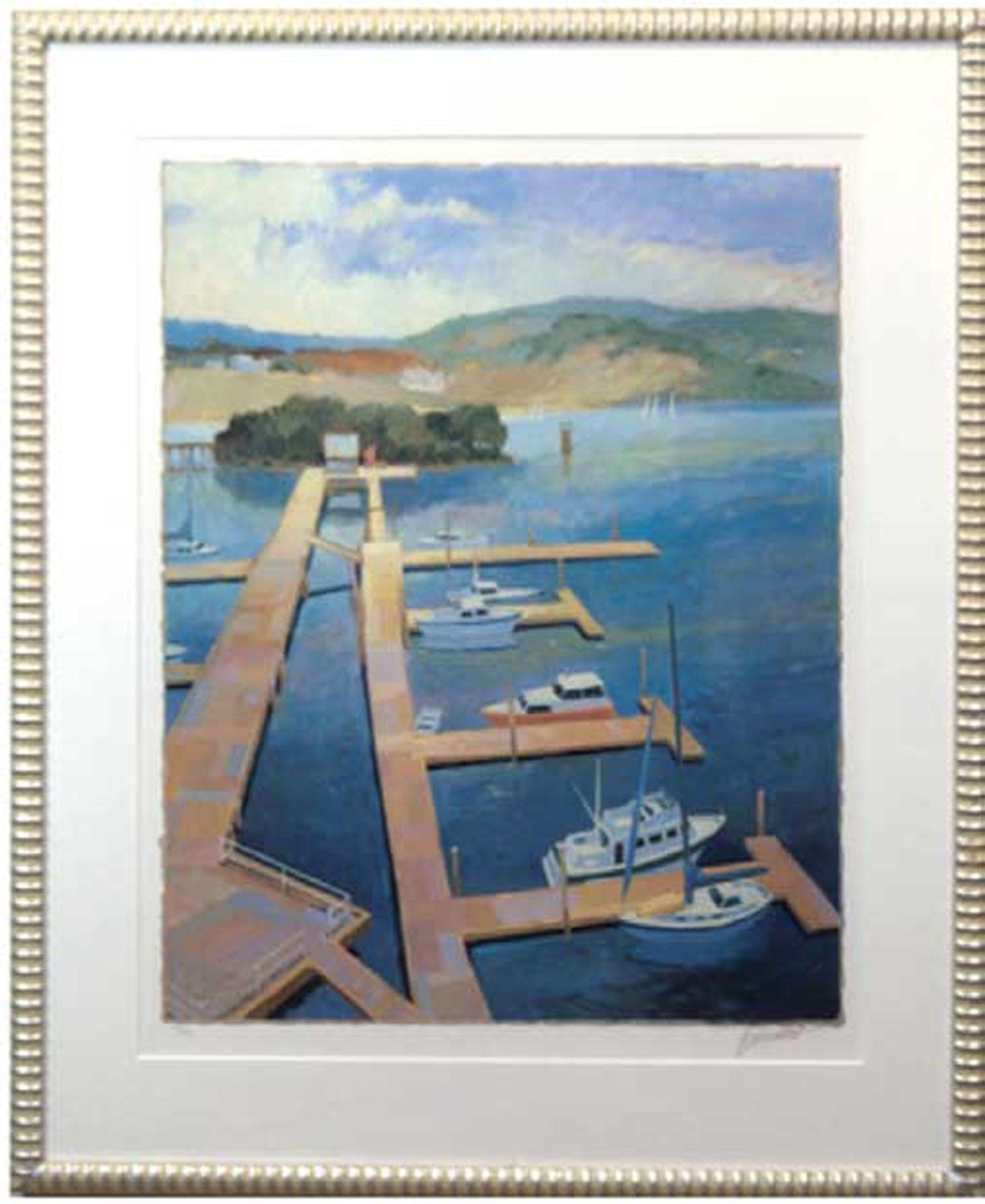 Hazel, Soan (20./21. Jh.) "Marina", Originalgrafik, signiert u.r., nummeriert 14/950 u.l., 77x60 cm