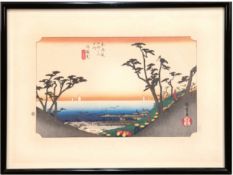 Hiroshige Utagawa (1797-1858) "Shirasuka: Shiomizaka' - Aus den Dreiundfünfzig Stationen der Tokaid