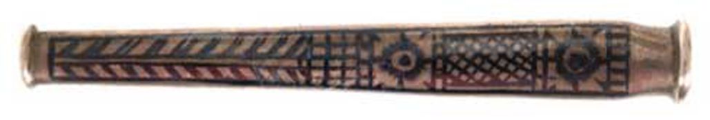 Zigarettenspitze, Rußland, Silber, ca. 16 g, Niellodekor, L. 7 cm