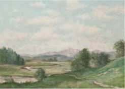 Bohlens, Hermann Heinrich August (1899-?) "Weite Landschaft", Öl/HF., sign. u.l., 43x60 cm, Rahmen