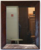Spiegel, England, rechteckiger Mahagonirahmen, 45x37x4 cm