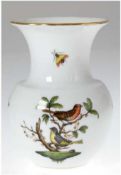 Vase, Herend, Rothschild, Goldränder, H. 14,5 cm
