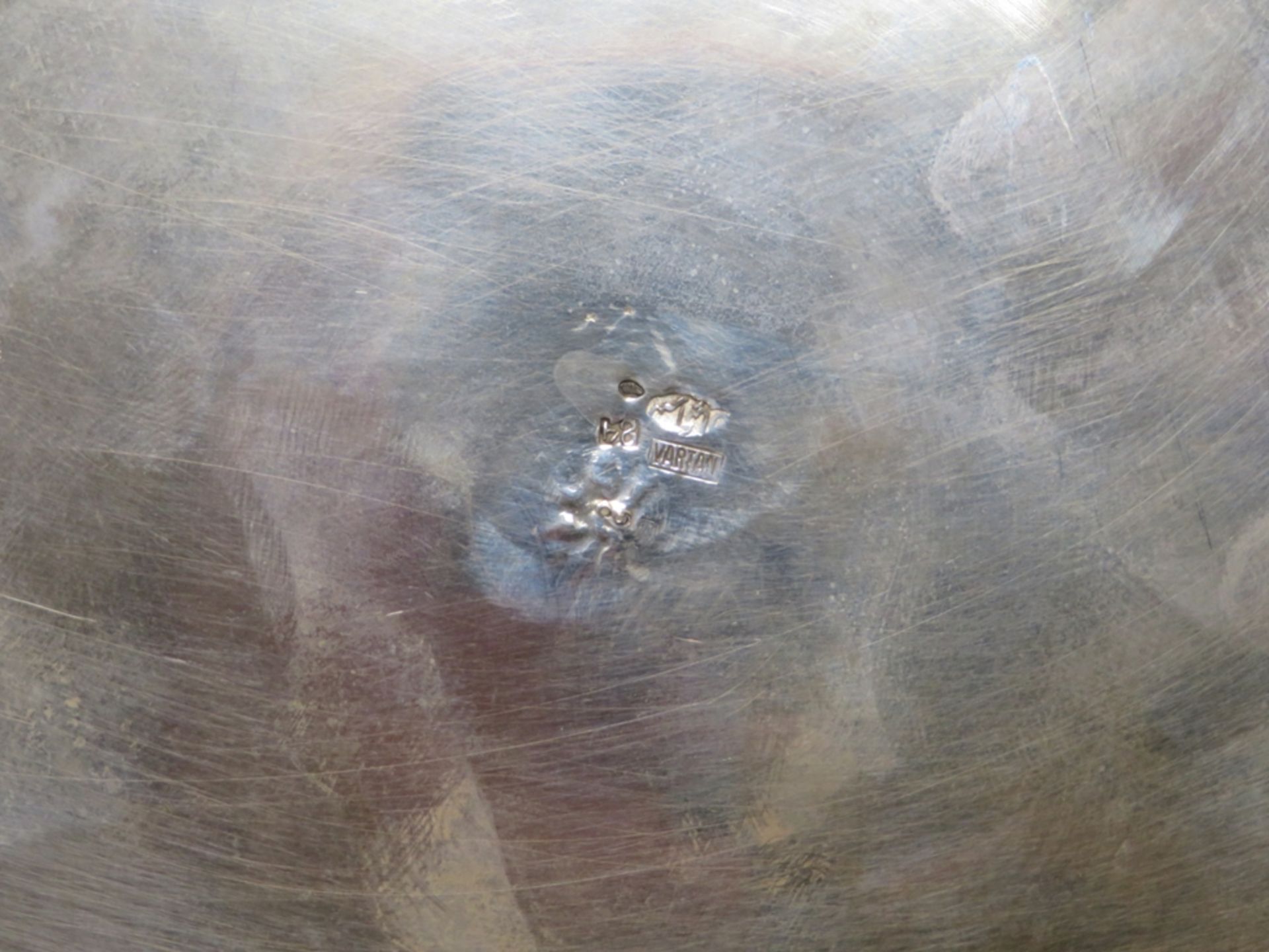 Teller, sign. "Vartan", Silber, 84 gestempelt, 332 g, durchbrochen gearbeitet, - Bild 2 aus 2
