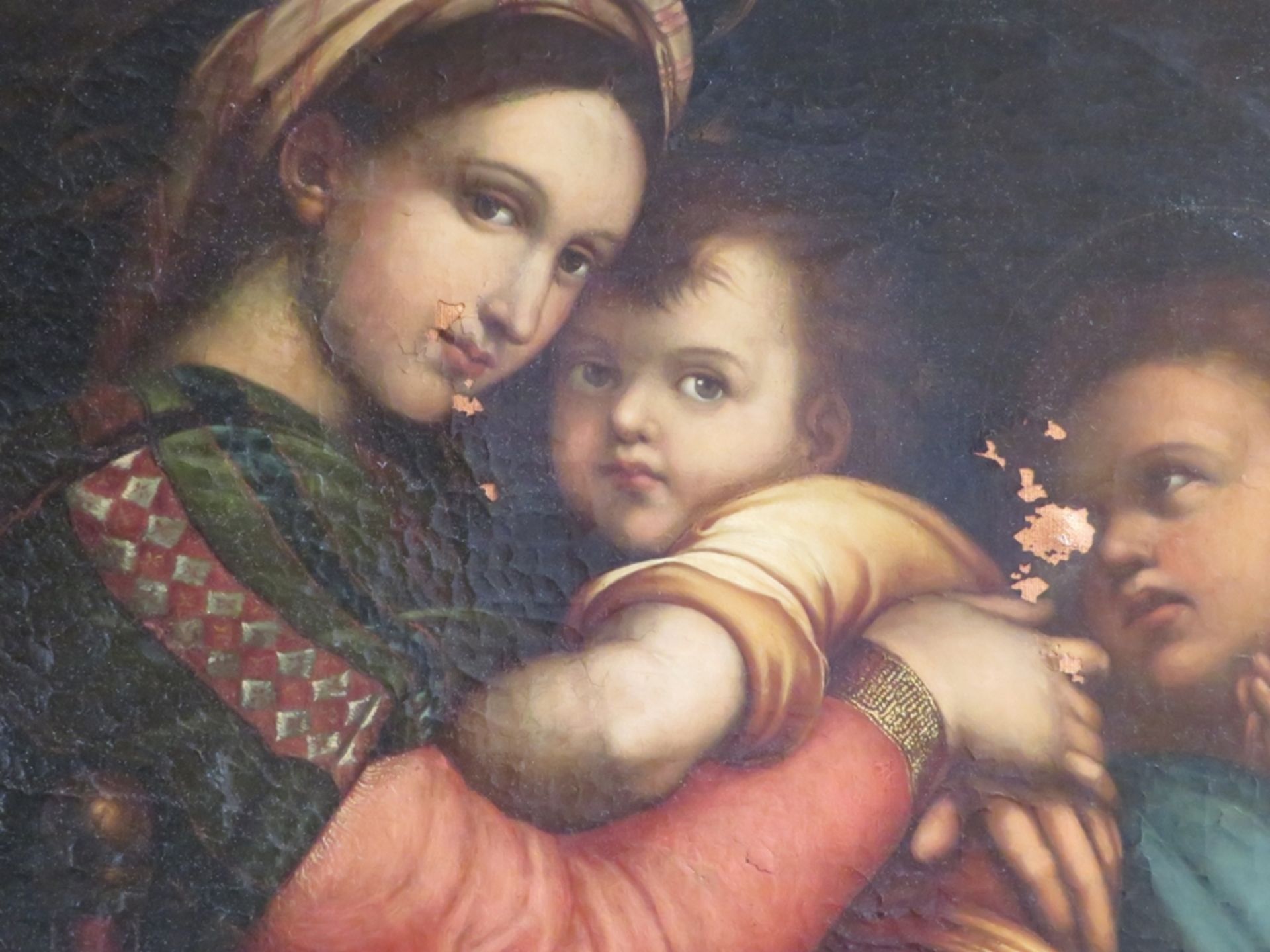 Nach Raffael, 19. Jahrhundert, "Madonna mit Kind und dem kleinen Heiligen Johan - Image 2 of 2