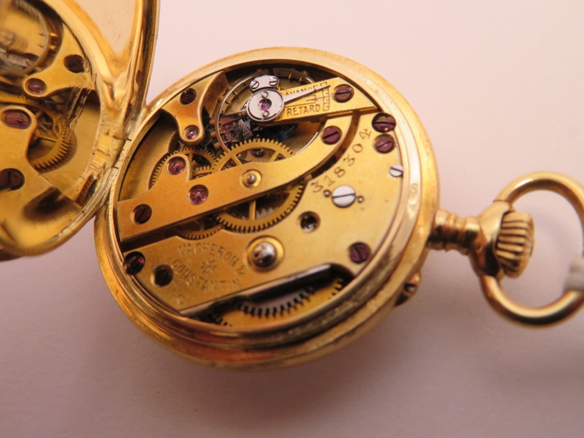 Damenhängeuhr, Vacheron & Constantin Genève, Gehäuse und Innendeckel 750er Gelb - Bild 4 aus 4