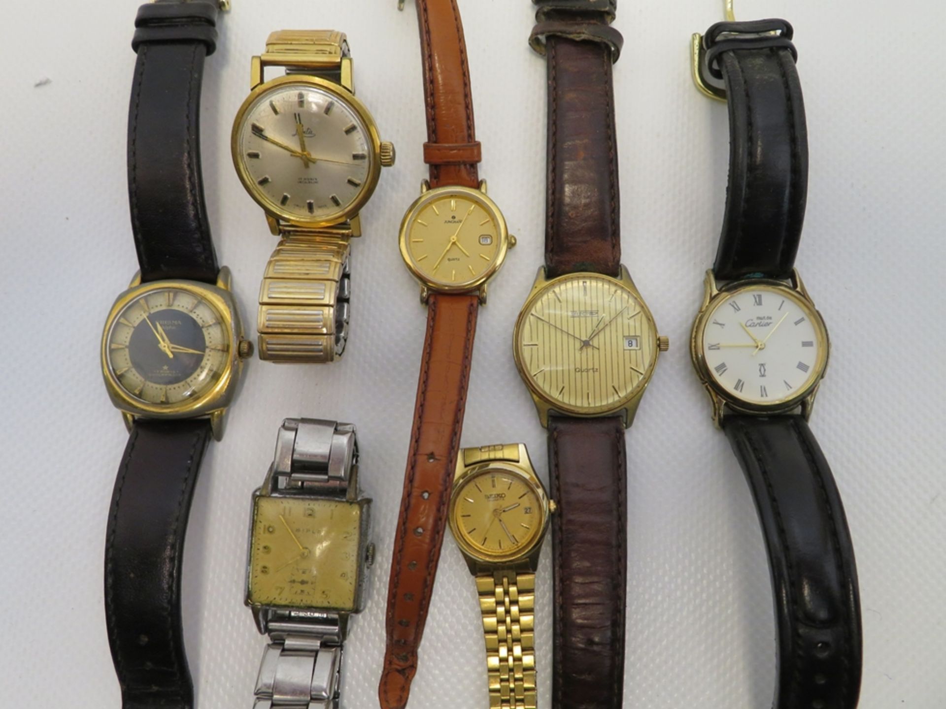 7 teiliges Konvolut diverser Armbanduhren.