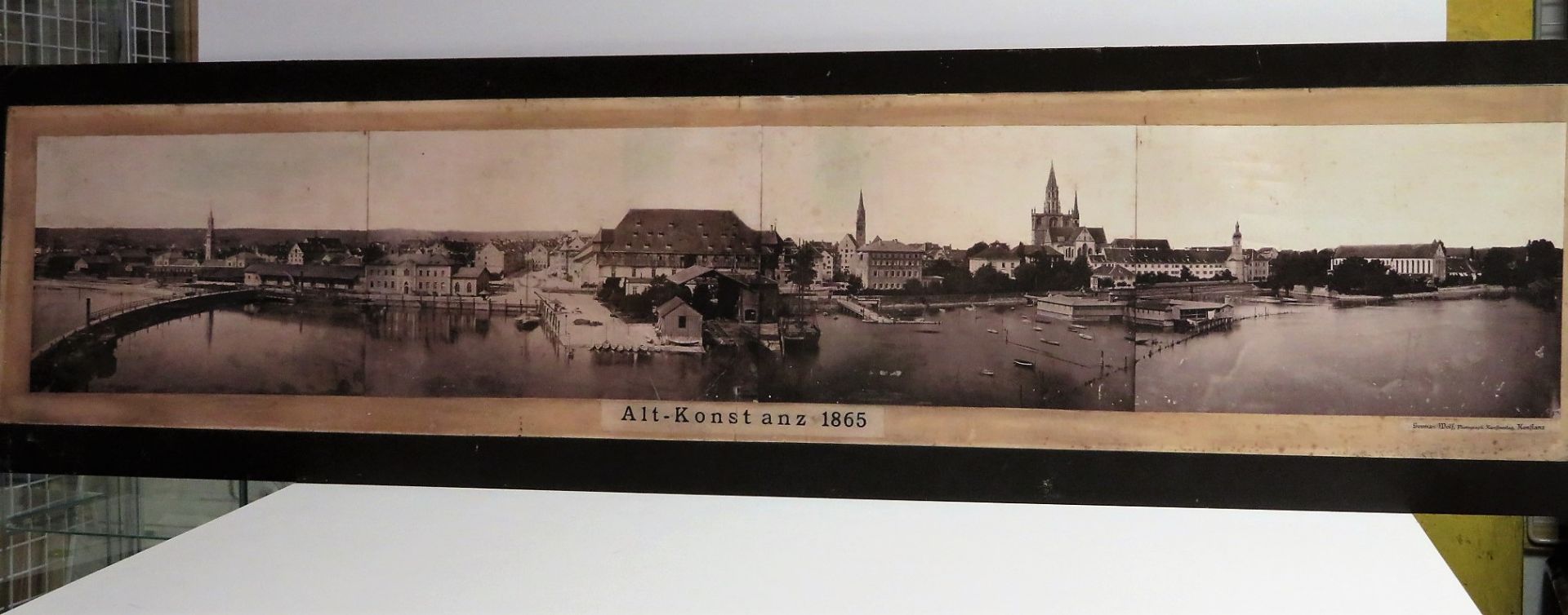 Wolf, Hermann, Panoramafotografie von Alt-Konstanz, 1865, 43 x 163 cm, o.R.