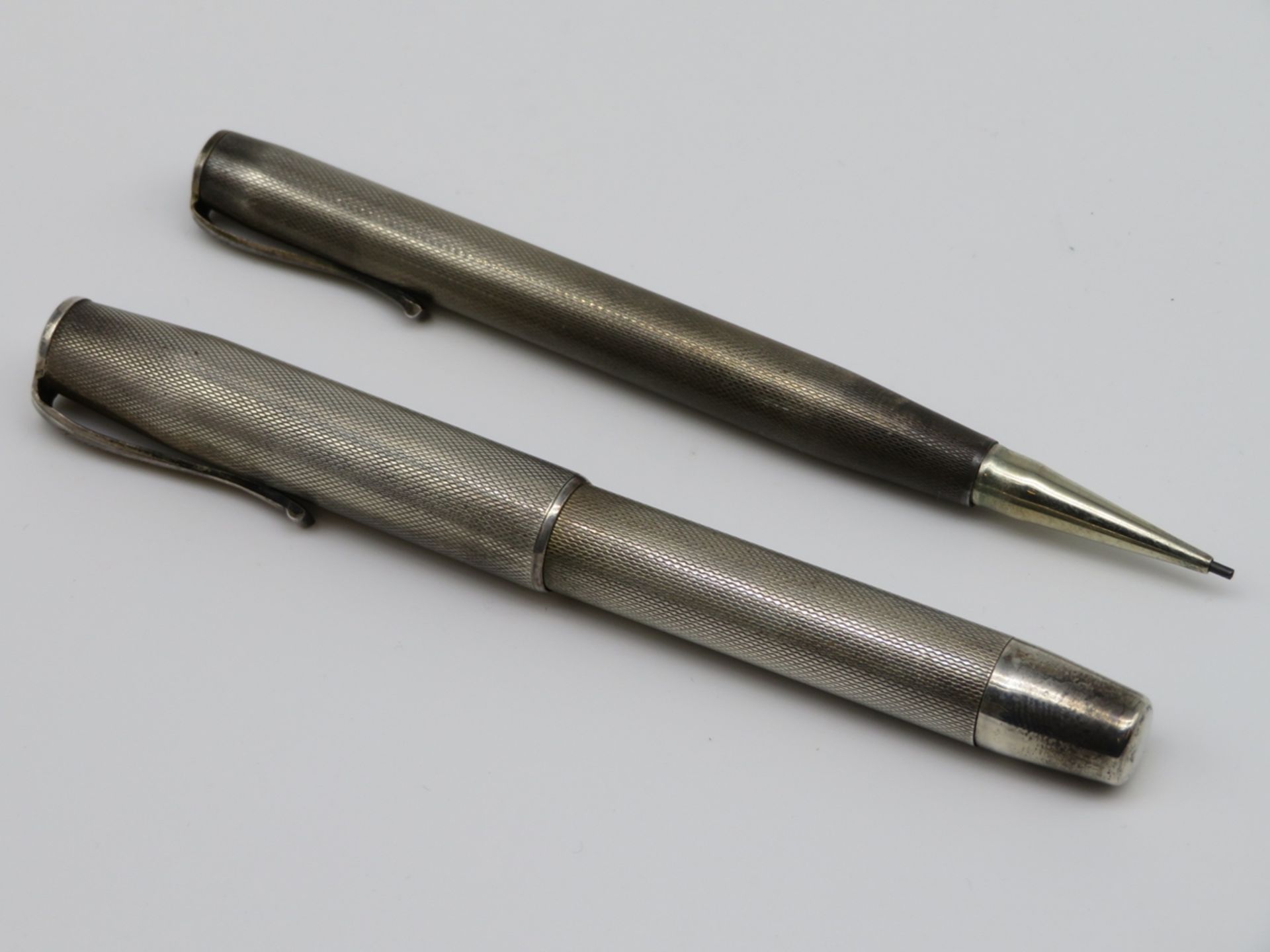 Füllfederhalter und Bleistift, Kraco, 800er Silber, gepunzt, Ridium-Feder, Funktionsfähigkeit nicht