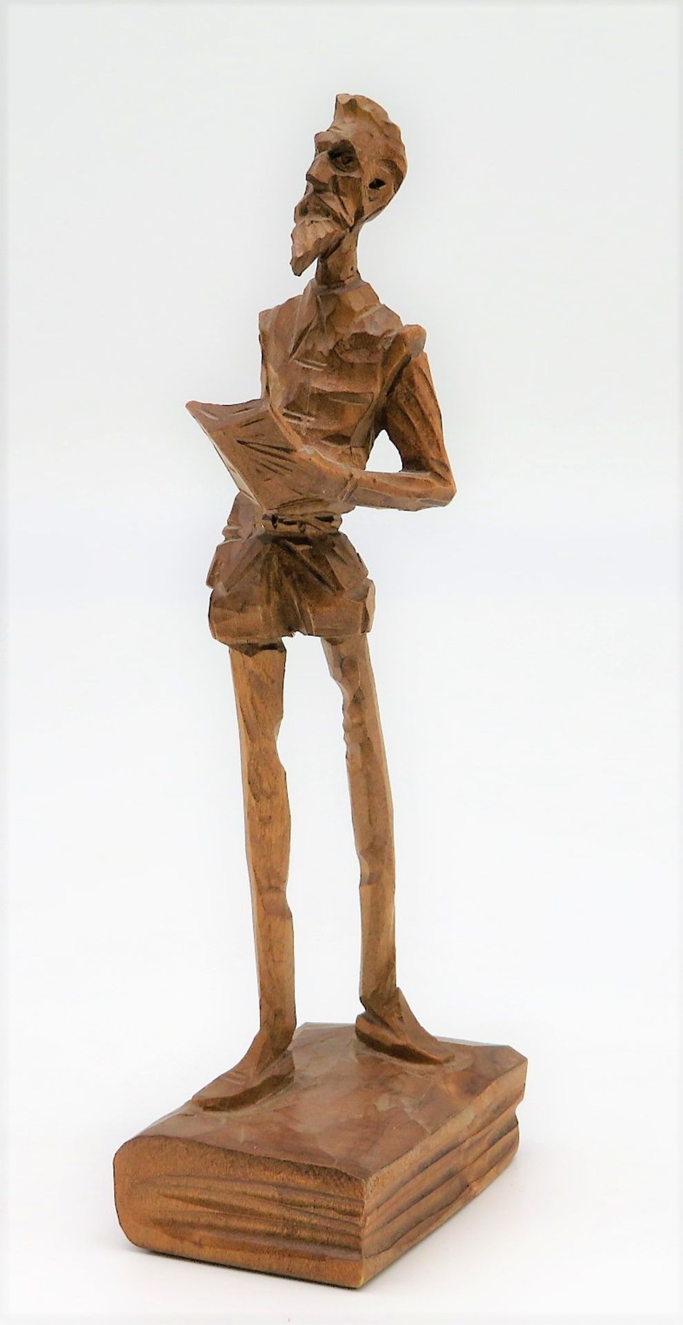 Don Quijote, Edelholz fein geschnitzt, 19 x 4,5 x 6,5 cm.