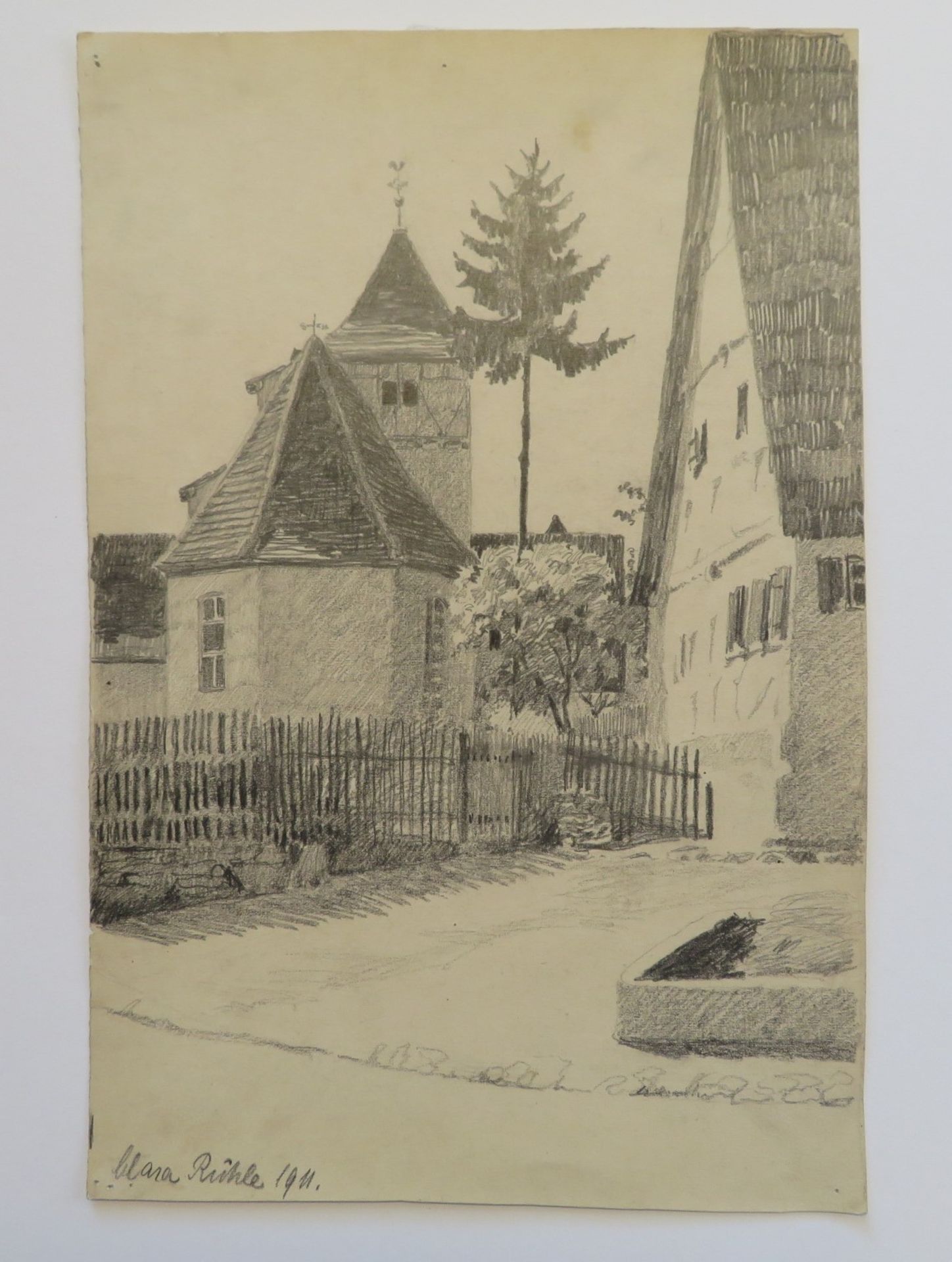 Rühle, Clara, 1885 - 1947, Stuttgart - Hayingen, Schülerin von Bernhard Pankok und Adolf Hölzel, 