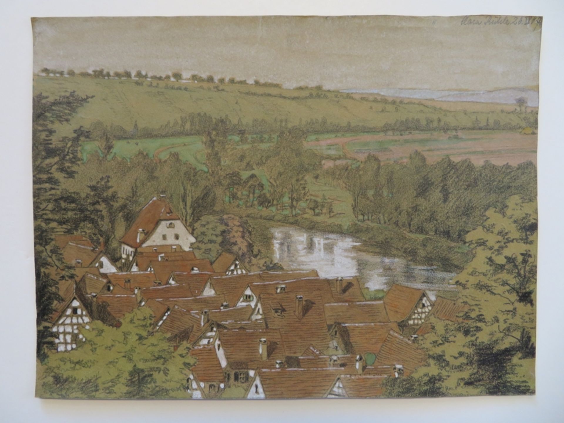 Rühle, Clara, 1885 - 1947, Stuttgart - Hayingen, Schülerin von Bernhard Pankok und Adolf Hölzel, 