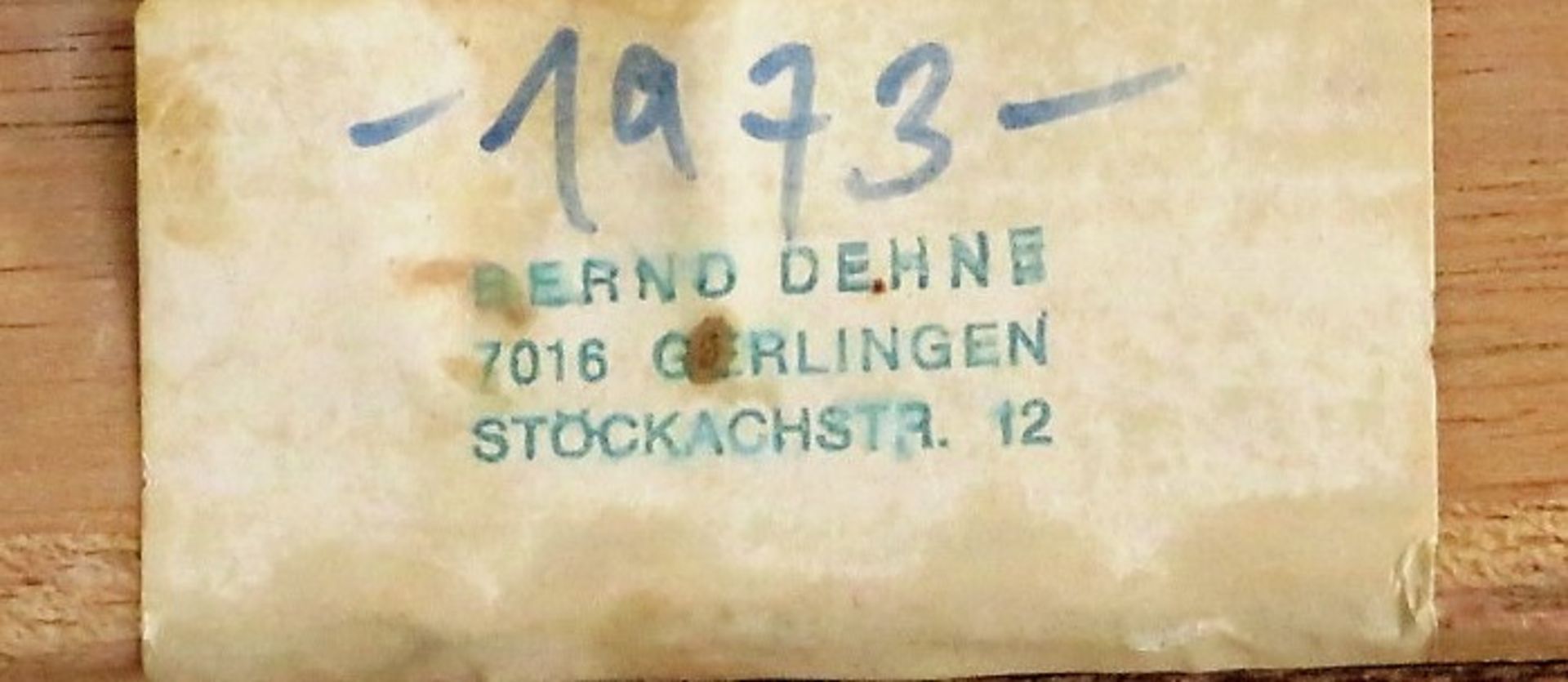 Dehne, Bernd, *1944 Neustadt/Pirna, 1963 - 69 Stud. a.d. Akad. der Bildenden Künste, tätig in Calw  - Bild 2 aus 3