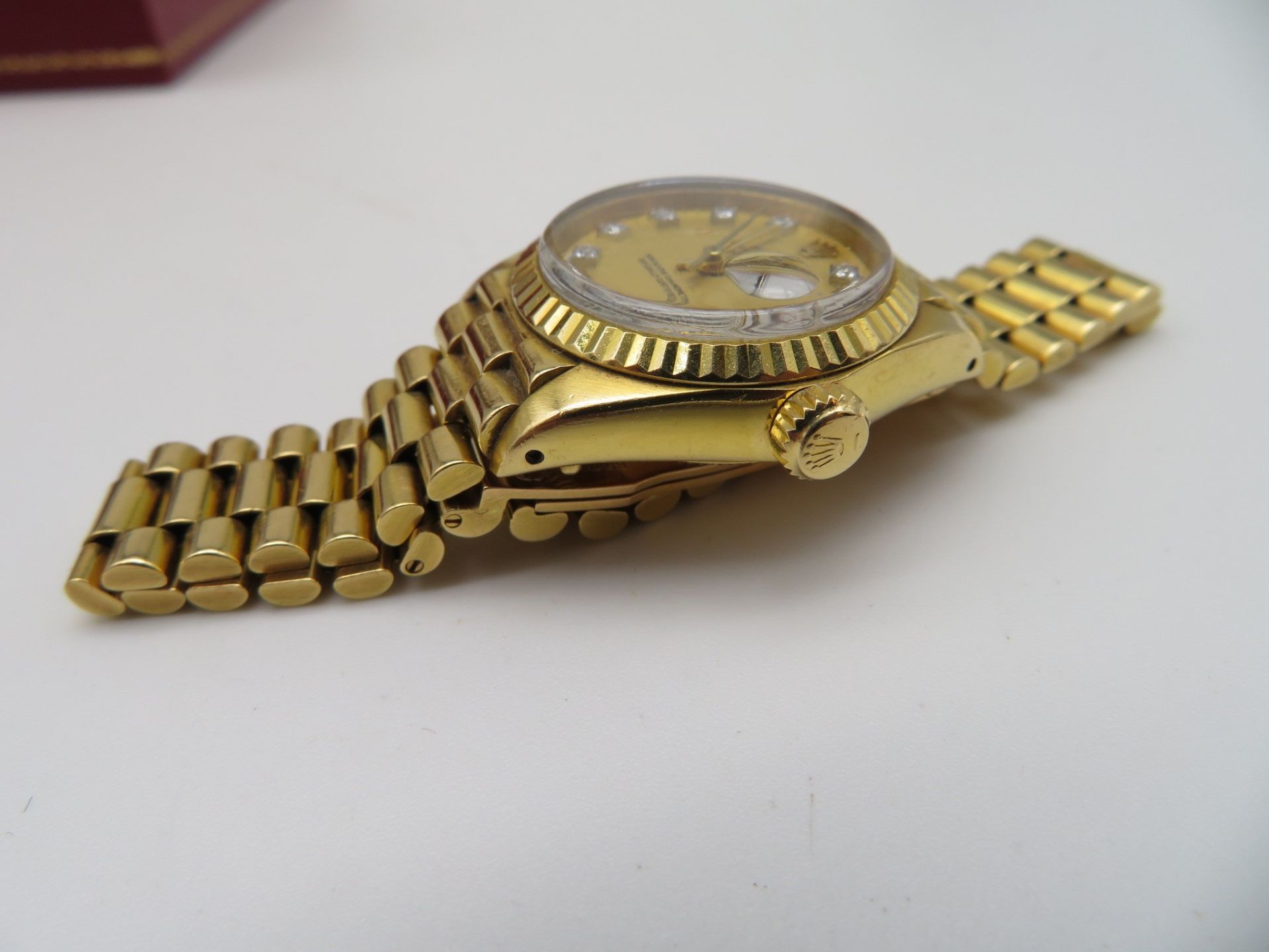 DAU, Rolex Datejust, BJ 30.03.1983, President-Armband mit verdeckter Goldschließe,  intakt, Zifferb - Bild 4 aus 7