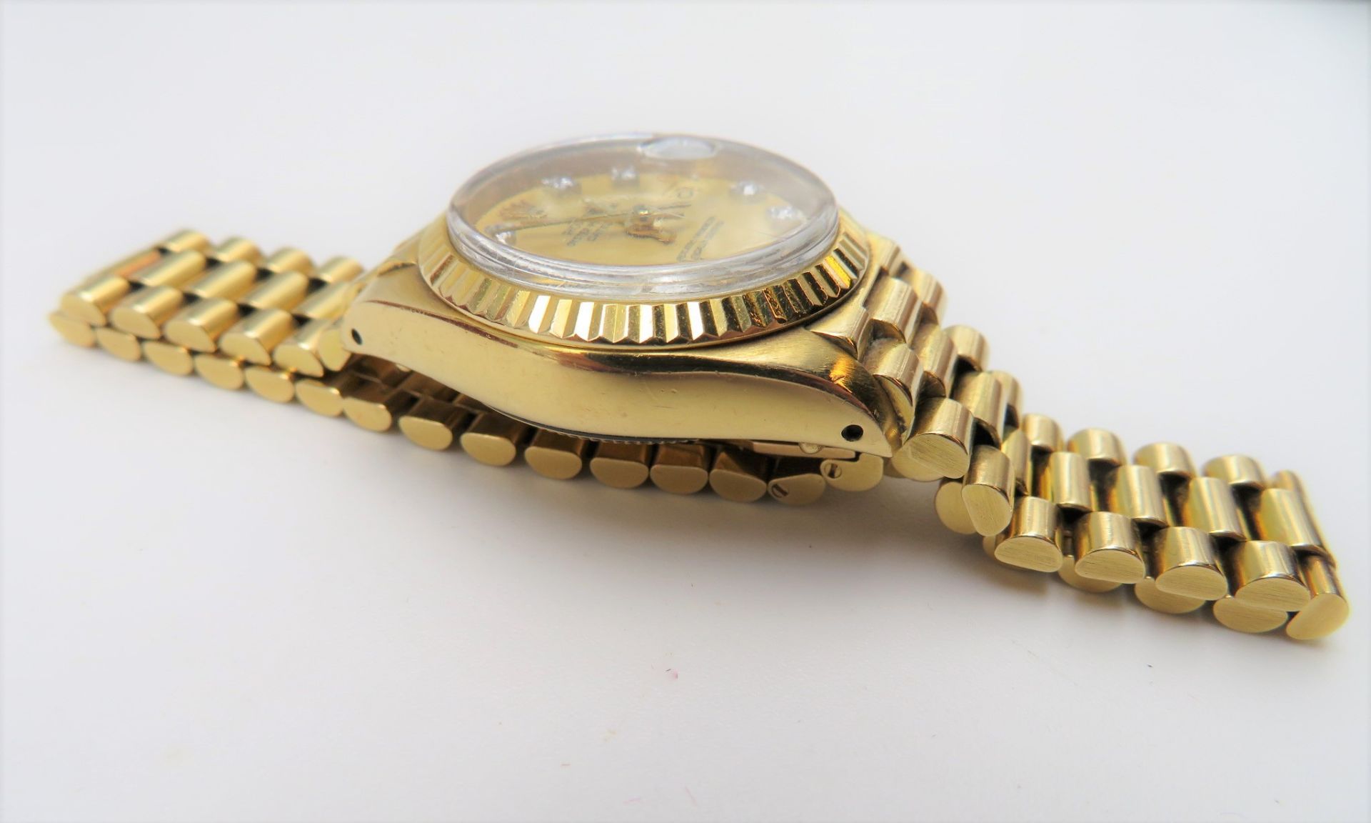 DAU, Rolex Datejust, BJ 30.03.1983, President-Armband mit verdeckter Goldschließe,  intakt, Zifferb - Bild 3 aus 7