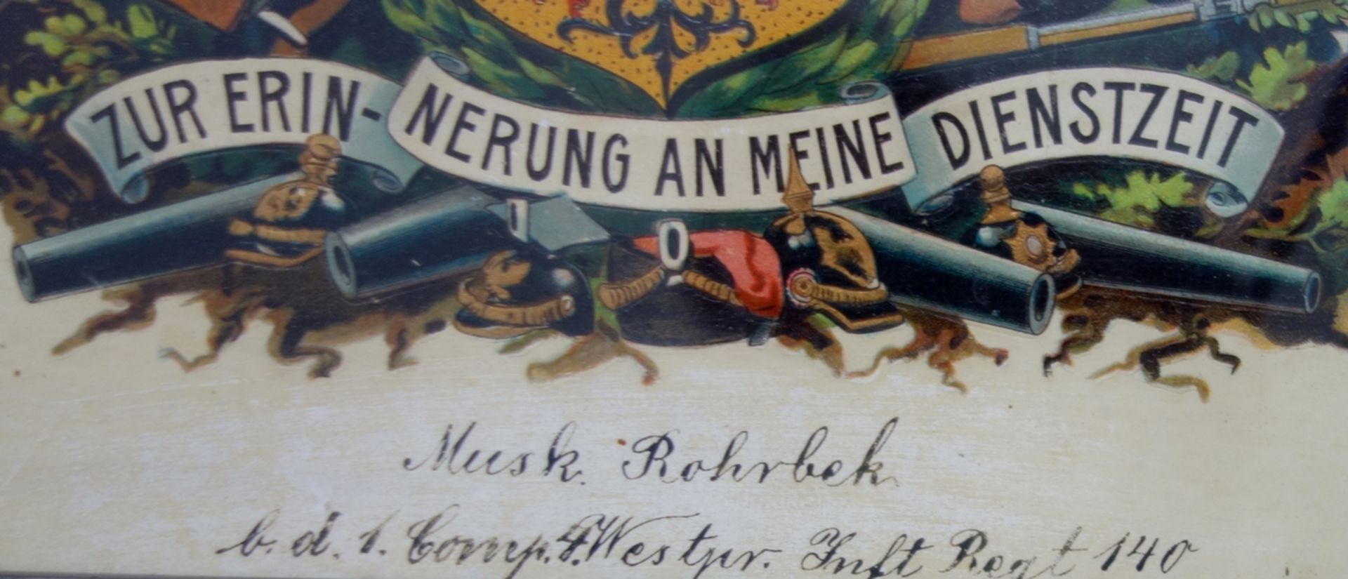 Reservistenbild, 4. Westpreußisches Infanterie-Regiment Nr. 140, Musketier Rohr - Bild 2 aus 2