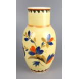 Vase, V&B/Villeroy&Boch, Wallerfangen, um 1930, florale Handmalerei, H.25cm, In