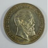 2 Mark 1888, A, Friedrich III., Preussen, 900er Silber, Gew.ca.11,12g, ss-vz