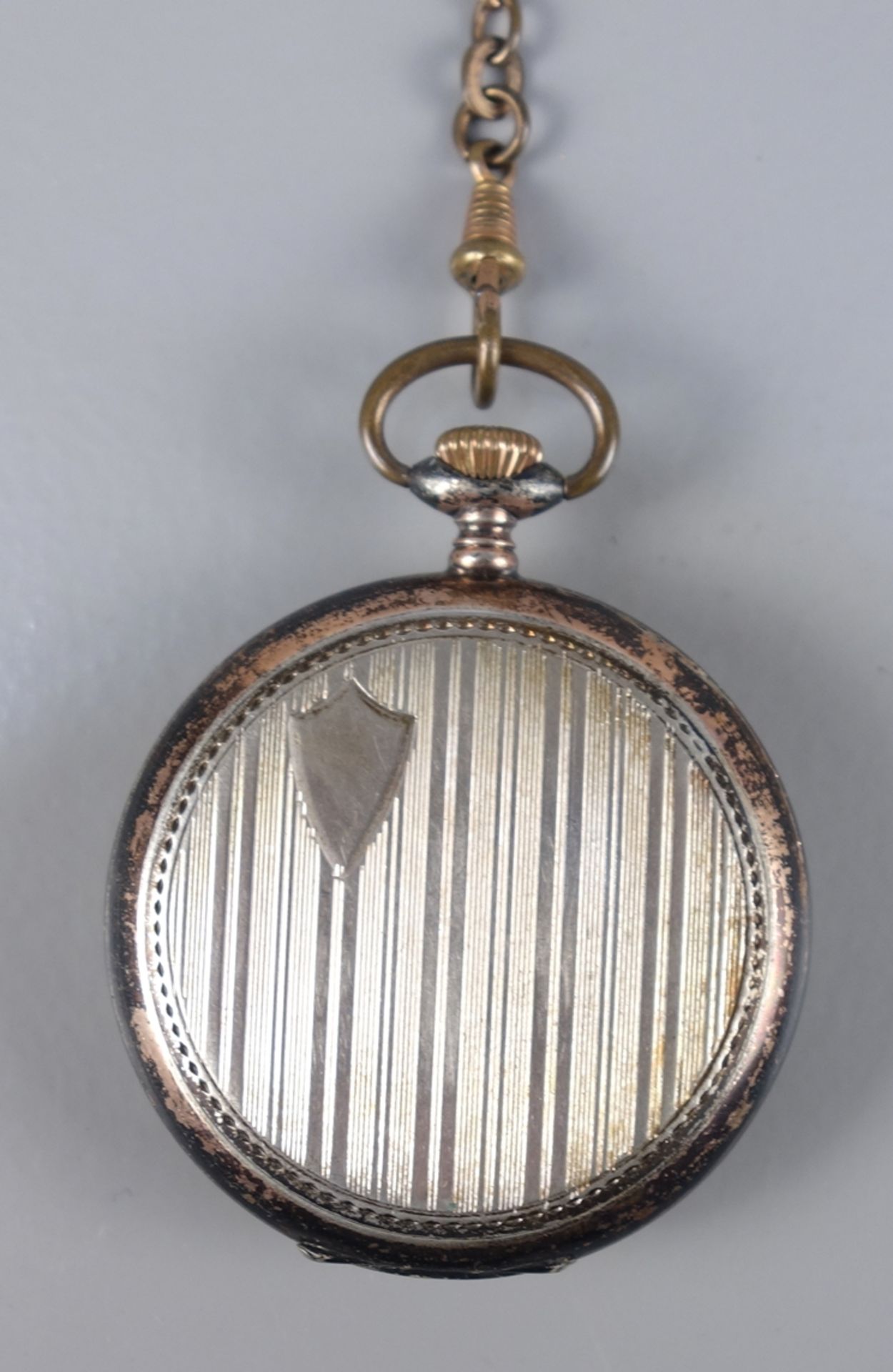Taschenuhr "Locarno", 800er Silber, 1920er Jahre, an Uhrenkette mit Fotoanhänge - Image 2 of 2