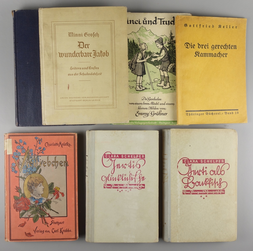 7 Jugendbücher, 1890 - 1930er Jahre: 2* Clara Schelper "Gerti als Backfisch", "