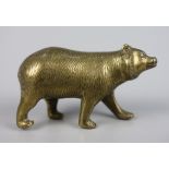 Miniatur "Laufender Bär", Bronze, wohl 1920er Jahre, L.41mm