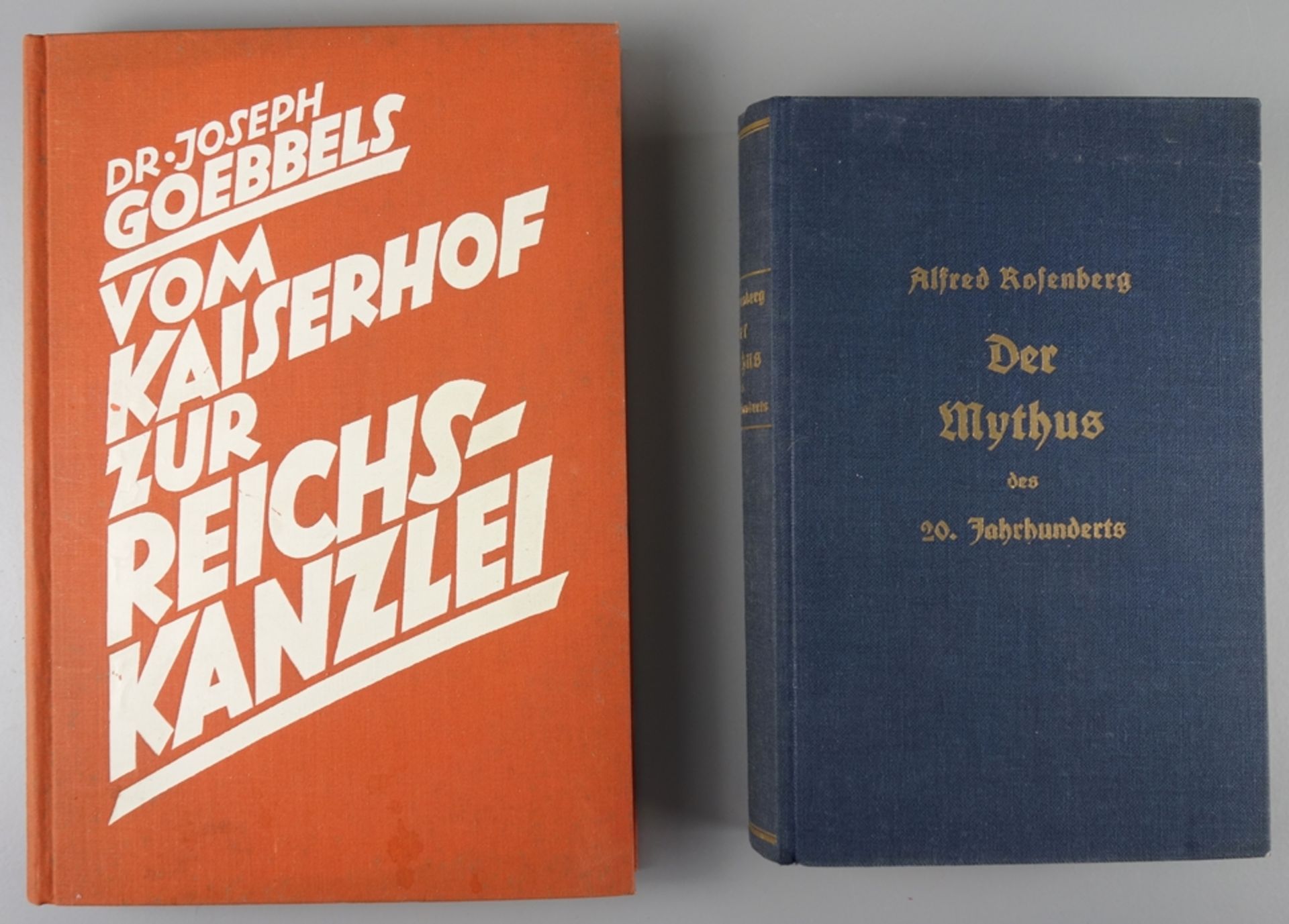 2 Bücher: Der Mythos des 20.Jahrhunderts, Alfred Rosenberg, Hoheneichen-Verlag,